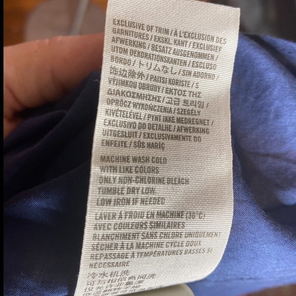 Hollister Pinafore Dress Flower Pattern Blue Green - Picture 9 of 10